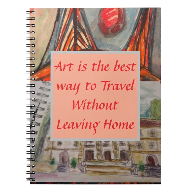 Kunst & Reisen Notizblock (Vorderseite)