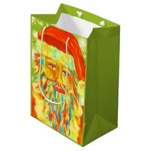 Kunst Sankt "bunten Klaus" Digital Mittlere Geschenktüte