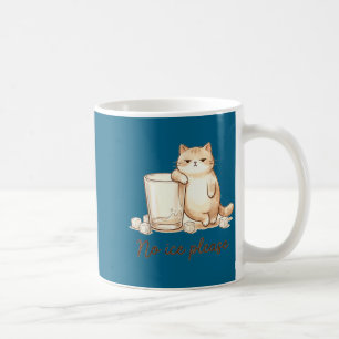 Kunst-Shirt Kein Eis Bitte Katze Kaffee Kaffeetasse