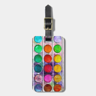 Kunst-Spaß-bunter Farben-Farbkasten Gepäckanhänger