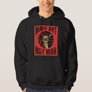 Kunst statt Krieg Friedliche Künstlerfriedensstift Hoodie