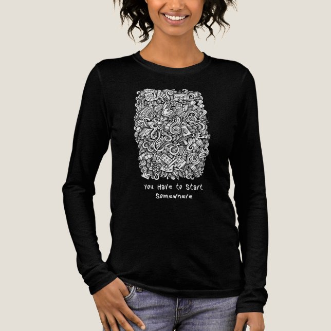 Kunst-T-Shirt Tri-Blend Shirt (Vorderseite)