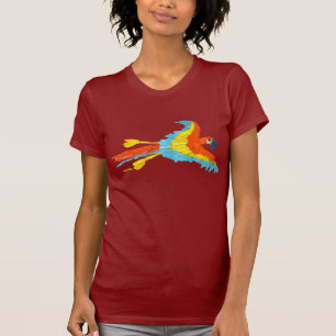 Kunst-T - Shirt: Tropischer Papagei T-Shirt