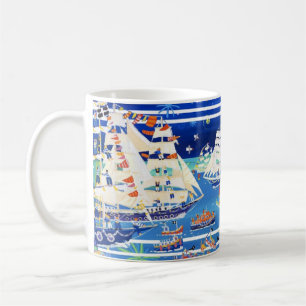 Kunst-Tasse: Hoher SchiffeRegatta Falmouths '14 Kaffeetasse