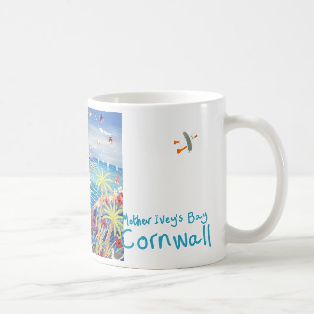 Kunst-Tasse: Mutter Iveys Bucht Cornwall Kaffeetasse (Rechts)