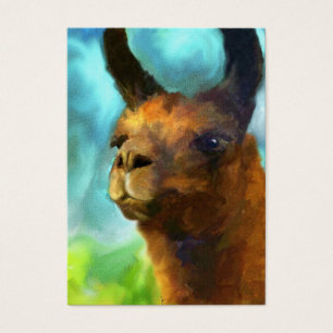 Kunst-Trading Cards des Lama-ACEO