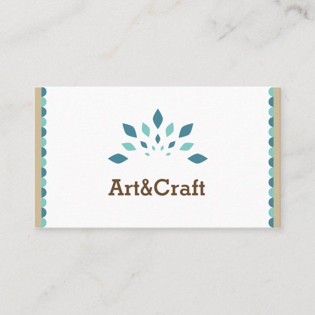 Kunst u. Handwerk Visitenkarte (Vorderseite)