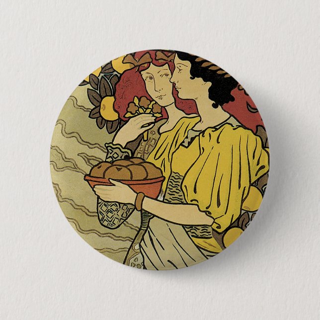 Kunst und Dekoration Button (Vorderseite)