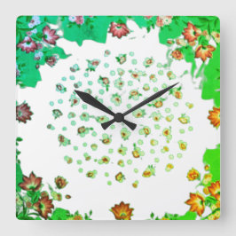 KUNST UND DESIGN DER Wall-Clock-KUNST Quadratische Wanduhr