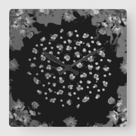 KUNST UND DESIGN DER Wall-Clock-KUNST Quadratische Wanduhr