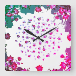 KUNST UND DESIGN DER Wall-Clock-KUNST Quadratische Wanduhr