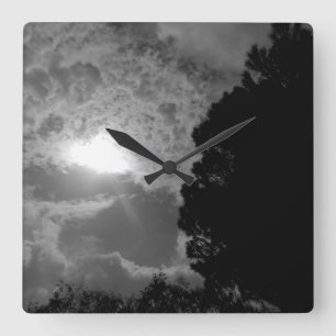 KUNST UND DESIGN DER Wall-Clock-KUNST Quadratische Wanduhr