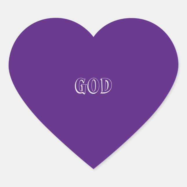 KUNST UND DESIGN GOTT STICKER (Vorderseite)