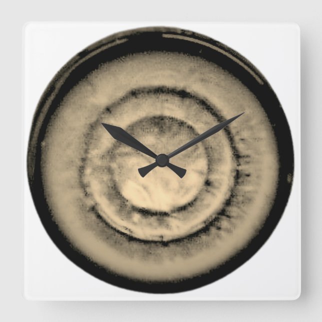 KUNST UND DESIGN KLICKEN QUADRATISCHE WANDUHR (Vorderseite)