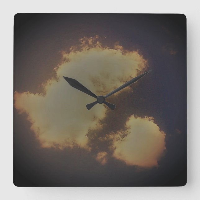 KUNST UND DESIGN KLICKEN QUADRATISCHE WANDUHR (Vorderseite)