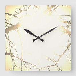 KUNST UND DESIGN KLICKEN QUADRATISCHE WANDUHR