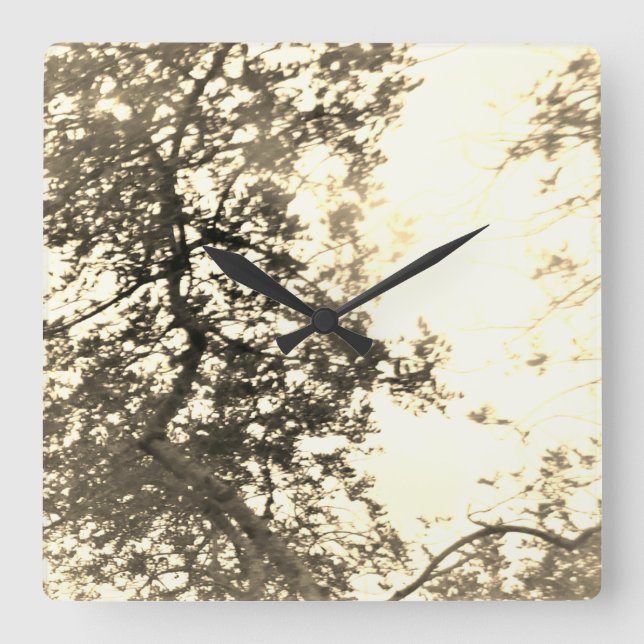 KUNST UND DESIGN KLICKEN QUADRATISCHE WANDUHR (Vorderseite)