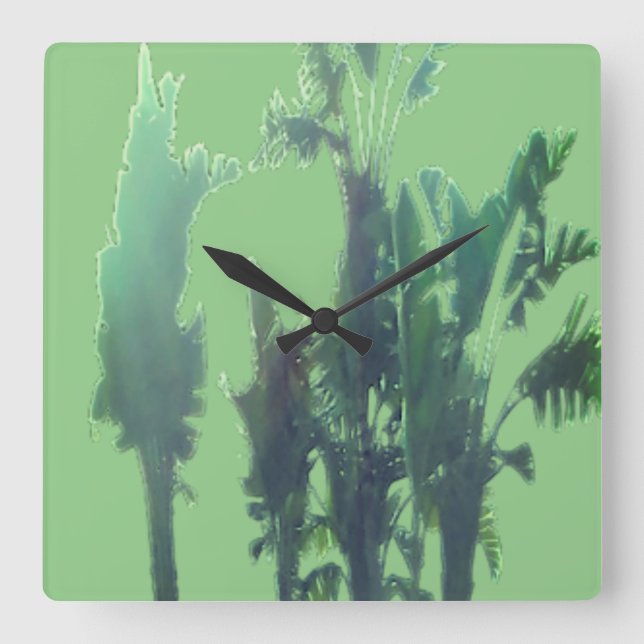 KUNST UND DESIGN KLICKEN QUADRATISCHE WANDUHR (Vorderseite)