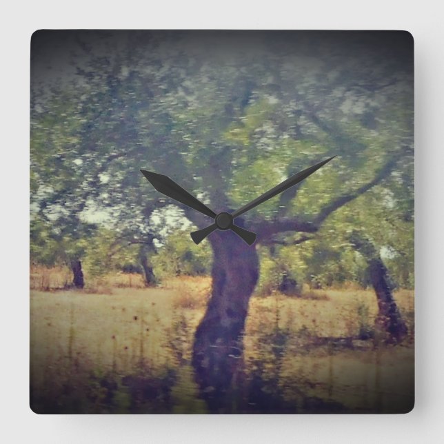 KUNST UND DESIGN KLICKEN QUADRATISCHE WANDUHR (Vorderseite)