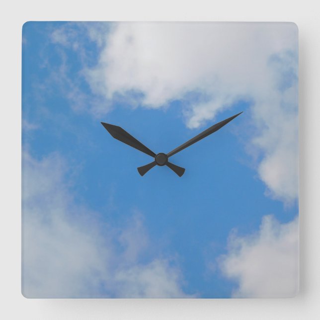 KUNST UND DESIGN KLICKEN QUADRATISCHE WANDUHR (Vorderseite)