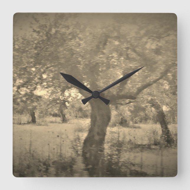 KUNST UND DESIGN KLICKEN QUADRATISCHE WANDUHR (Vorderseite)