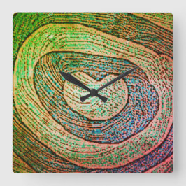 KUNST UND DESIGN KLICKEN QUADRATISCHE WANDUHR