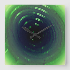 KUNST UND DESIGN KLICKEN QUADRATISCHE WANDUHR