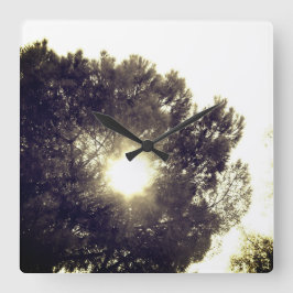 KUNST UND DESIGN KLICKEN QUADRATISCHE WANDUHR