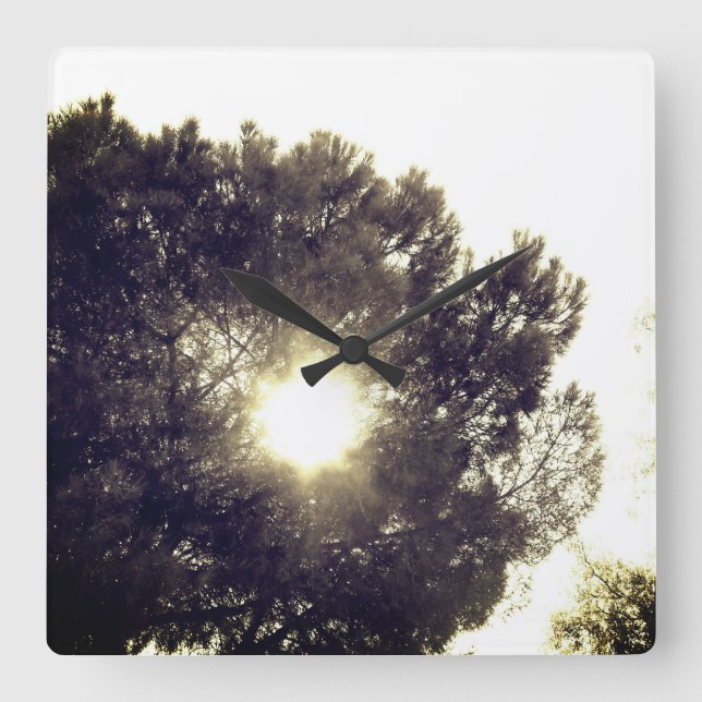 KUNST UND DESIGN KLICKEN QUADRATISCHE WANDUHR (Vorderseite)