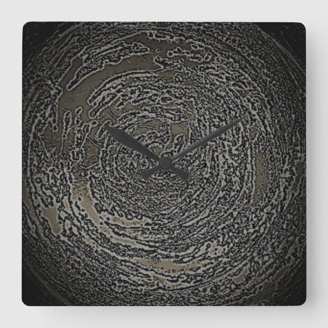 KUNST UND DESIGN KLICKEN QUADRATISCHE WANDUHR (Vorderseite)