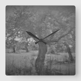 KUNST UND DESIGN KLICKEN QUADRATISCHE WANDUHR