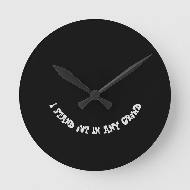 KUNST UND DESIGN KLICKEN RUNDE WANDUHR (Vorderseite)