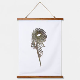 KUNST UND DESIGN VON HOLZTOPPESTRE WANDTEPPICH MIT HOLZRAHMEN