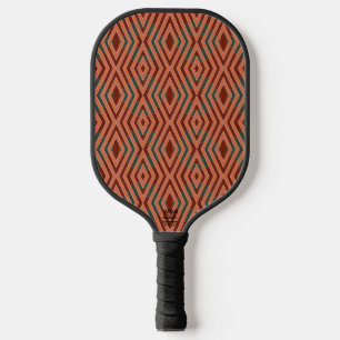 Kunst und Farbe im Stammesmuster des amerikanische Pickleball Schläger