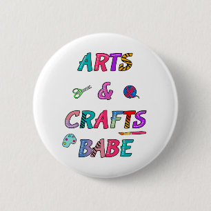 Kunst und Handwerk Babe Button