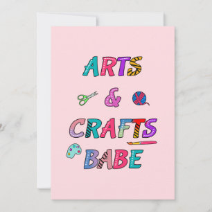 Kunst und Handwerk Babe Feiertagskarte