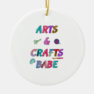 Kunst und Handwerk Babe Keramik Ornament