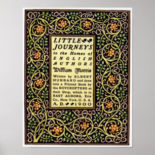 Kunst und Handwerk Bewegung 1900 Buchcover-Design Poster