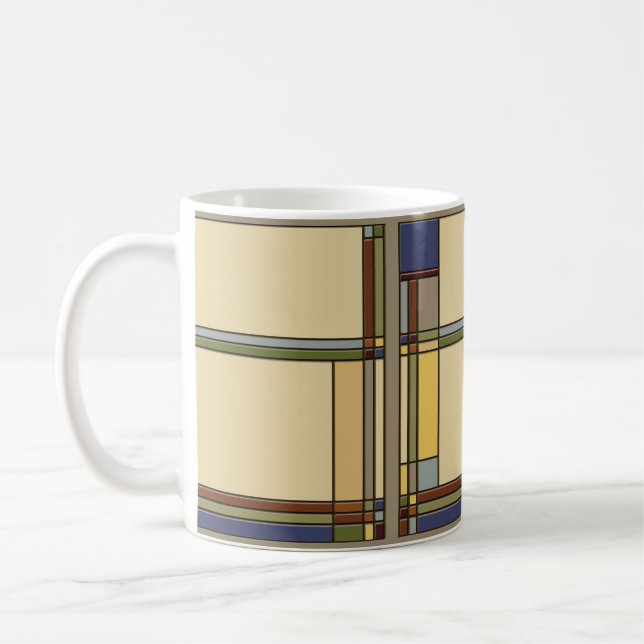 Kunst und Handwerk: Geometrisches Muster Kaffeetasse (Links)