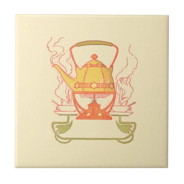 Kunst und Handwerk, Handwerker oder Mission Coffee Fliese (Vorderseite)