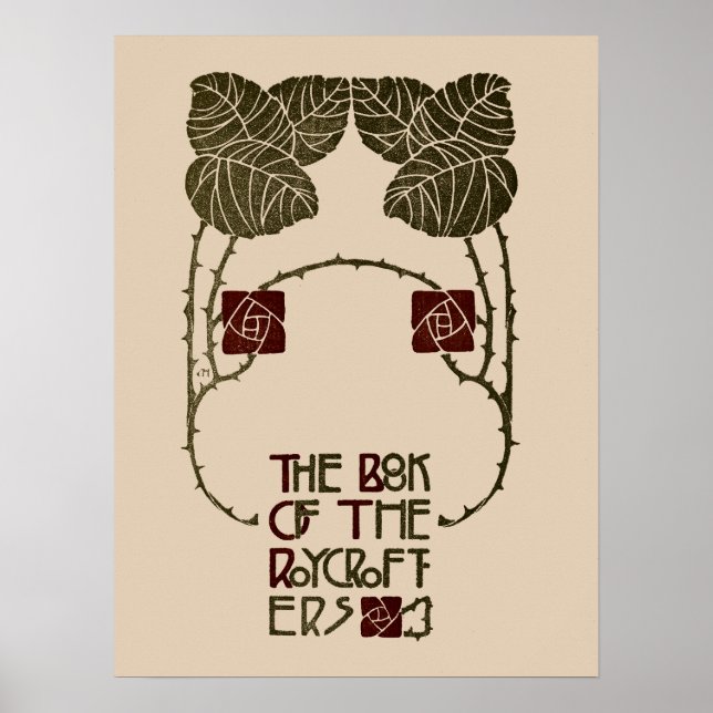 Kunst und Handwerk Roycroft Buch von Elbert Hubbar Poster (Vorne)
