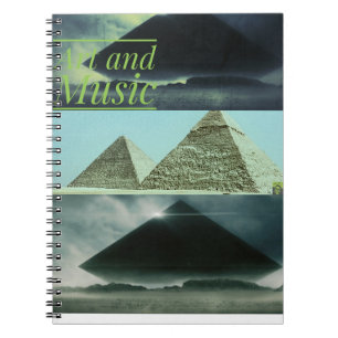 Kunst- und Musiknotebook Notizblock