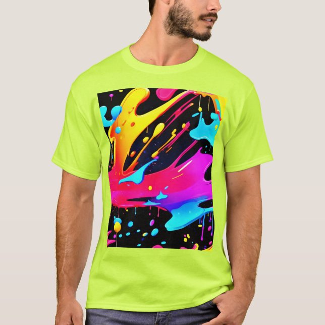 Kunst und Spritzer T-Shirt (Vorderseite)