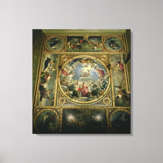 Kunst und Wissenschaft, 1636 Leinwanddruck (Vorderseite)