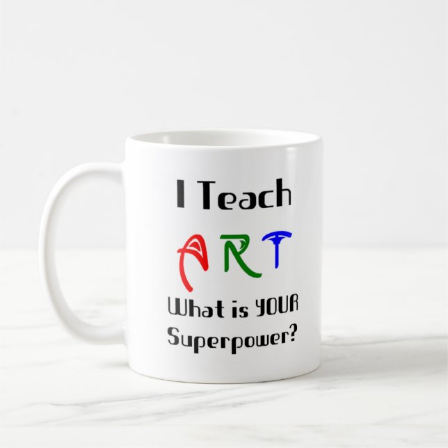Kunst unterrichten kaffeetasse (Links)
