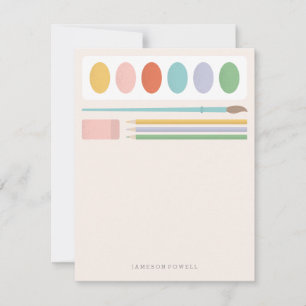 Kunst versorgt Kindergeschichten Mitteilungskarte