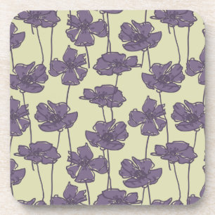Kunst vintage Blumenmuster Hintergrund Getränkeuntersetzer