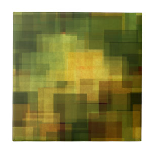 Kunst Vintage bunte abstrakte geometrische 2 Fliese