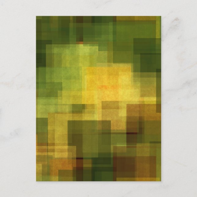 Kunst Vintage bunte abstrakte geometrische 2 Postkarte (Vorderseite)