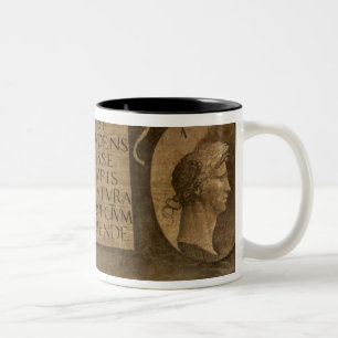 Kunst, "vom Zyklus der Freien Künste (Fresko) Zweifarbige Tasse